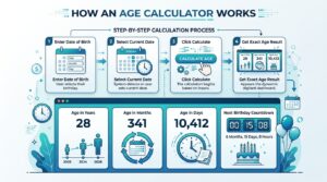 Age Calculator step by step age calculation process