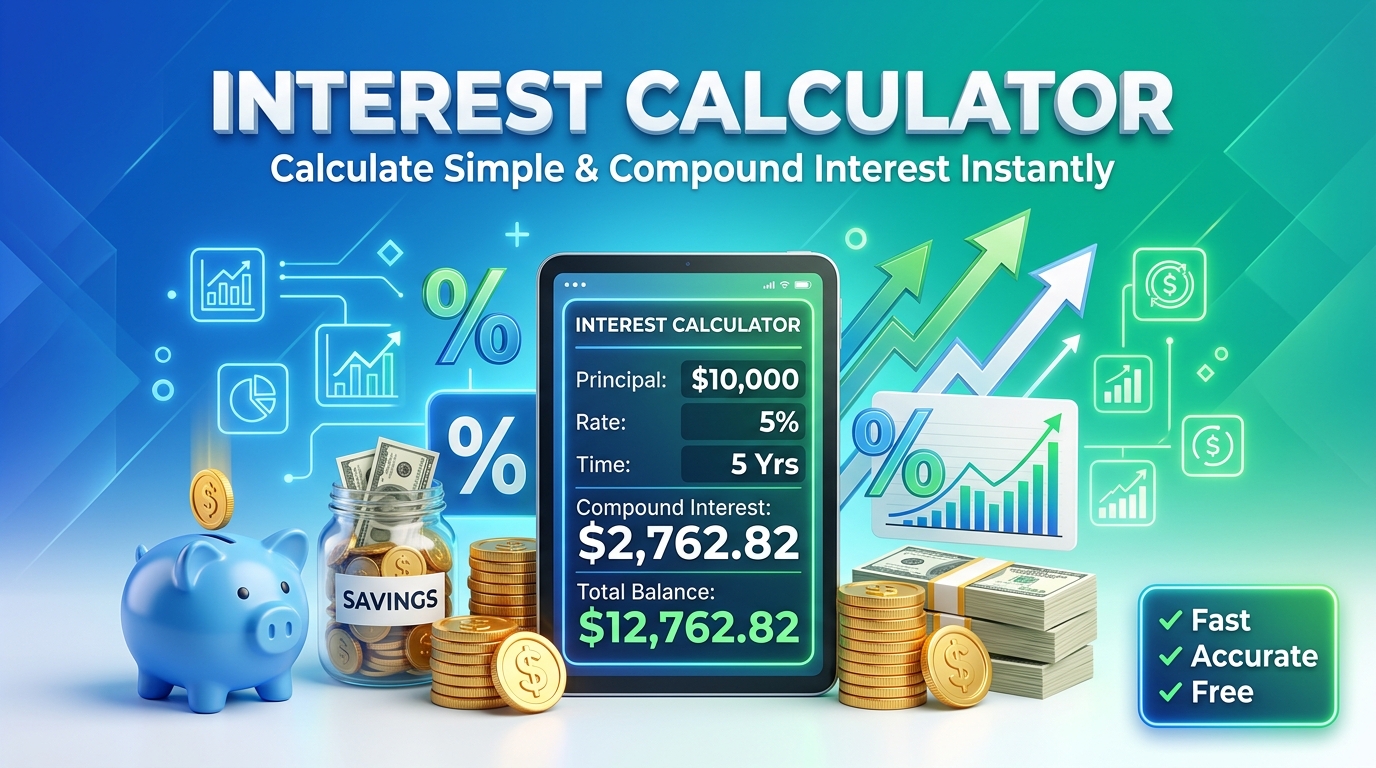 Interest Calculator – Calculate Simple and Compound Interest Online with HanCalc